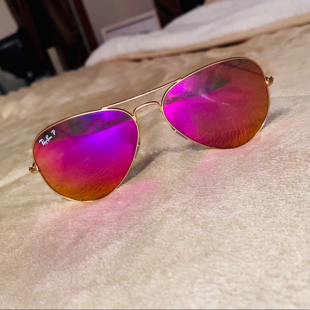 RAY BAN AVIATOR FLASH LENSES POLARIZED